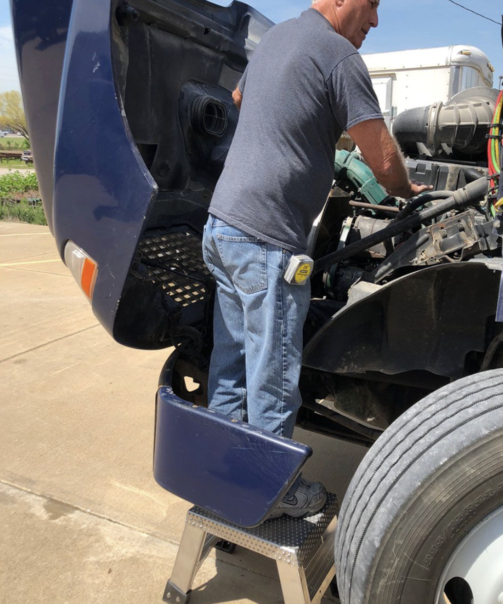 this image shows mobile truck repair in Stratford, CT